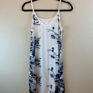 Floral dress sz XL casual vacation flowers boho resort mini dress beach coverup